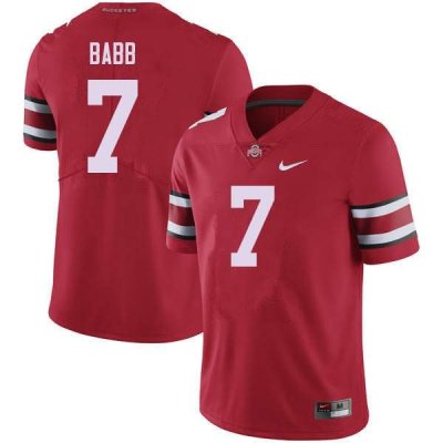 NCAA Ohio State Buckeyes Men's #7 Kamryn Babb Red Nike Football College Jersey KME7445MA